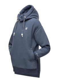 Navahoo Damen Kapuzensweatshirt "Silberengelchen", blau, casual, Gr. M, Sweatware, Obermaterial: 60% Baumwolle, 40% Polyester; Wattierung: 100%