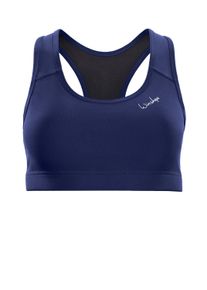 WINSHAPE Damen Sport-Bustier "Functional Comfort Sport-BH SB102C", blau, Gr. L, 85% Polyester, 15% Elasthan, BHs, mit herausnehmbaren Pads
