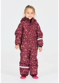 ZIGZAG Kinder Schneeoverall "Tower", rot, casual, Gr. 110, 100% Polyester, Overalls, mit wasser- und winddichter TPU-Membran