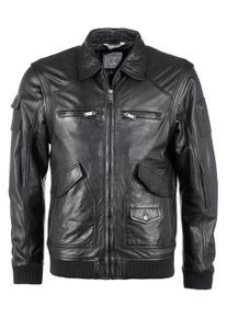 JCC Herren Lederjacke "3102163", schwarz, Gr. 48, Obermaterial: 100% Leder, Lamm / Lining 50% Polyester / 50% Baumwolle / Ärmelfutter: 100% Polyester
