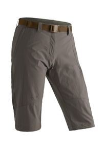 Maier Sports Damen Caprihose "Kluane", braun, Gr. 36, 90% Polyamid, 10% Elasthan, Hosen, Damen Shorts, kurze Wanderhose, Outdoorhose mit 2 Taschen,