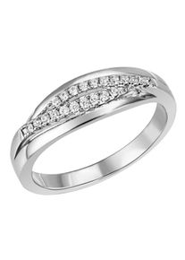 Firetti Damen Fingerring "Schmuck Geschenk Silber 925 Silberring Ring glitzernd", 52, Silber 925 (Sterlingsilber), 2,2mm, silber, Silber 925