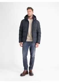 Lerros Herren Steppjacke "Lerros Gefütterter Stepp-Blouson mit abnehmbarer Kapuze", blau, Gr. XXL, 100% Nylon, Jacken, Wasser- und windabweisend,