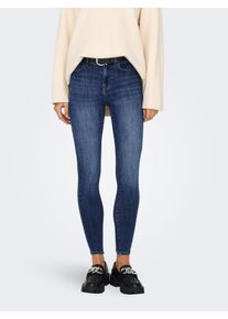 Only Damen Skinny-fit-Jeans "ONLPOWER MID SK PUSHUP DNM TAI012 NOOS", blau, modisch, Gr. M, unifarben, Denim/Jeans, Obermaterial: 92% Baumwolle, 6%