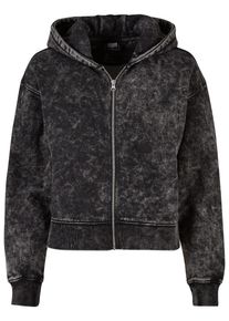 Urban Classics Damen Sweatjacke "Urban Classics Damen", schwarz, Gr. XL, unifarben, 70% Baumwolle, 30% Polyester, Sweatjacken