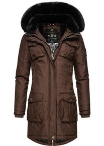 Navahoo Damen Wintermantel "Tiniis", braun, modisch, Gr. XS, Oberstoff: 56% Nylon, 44% Polyester, Futter: 100% Polyester, Wattierung: 100% Polyester,
