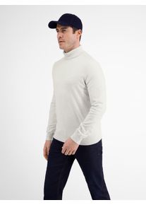 Lerros Herren Rollkragenpullover "Lerros Rollkragenpullover, Flachstrick", blau, Gr. S, 100% Baumwolle, Pullover