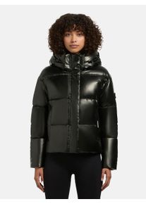 Khujo Damen Steppjacke "Devina Shiny-YM", grün, modisch, Gr. L, Obermaterial: 50% Polyurethan, 50% Polyester, Futter: 100% Nylon, Wattierung: 100%