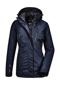 Killtec Damen Outdoorjacke "Nira", blau, sportlich, Gr. 46, 100% Polyester, Jacken, Wasser- und winddichte Jacke, atmungsaktiv, abnehmbare Kapuze