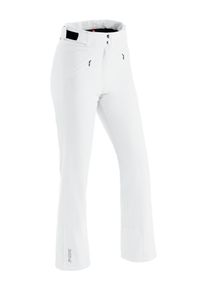 Maier Sports Damen Skihose "Allissia slim", weiß, Gr. 36, 90% Polyester, 10% Elasthan, Hosen, Damen Schneehose, wind- und wasserdicht, 2 RV-Taschen,