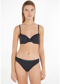 Damen Bügel-BH "DEMI-BRA", Tommy Hilfiger Underwear, Gr. 70, schwarz, Jersey, Obermaterial: 79% Polyamid, 21% Elasthan, unifarben, feminin, BHs, mit