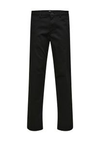 Selected Homme Herren Stoffhose "SLH196-STRAIGHT-NEW MILES FLEX PANT NOOS", schwarz, modisch, Gr. 34, unifarben, Web, Obermaterial: 91% Baumwolle, 6%