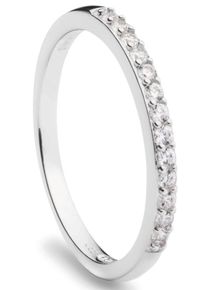 Nana Kay Damen Silberring "Very Petite, ST1171", 52, Silber 925 (Sterlingsilber), 2mm, silber, Silber 925 (Sterlingsilber), Fingerringe, mit Zirkonia
