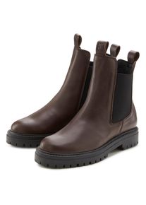 ELBSAND Damen Stiefelette, Gr. 44, braun, Obermaterial: 100% Rindsleder. Futter: 100% Synthetik. Decksohle: 100% Synthetik. Laufsohle: 100%