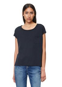 Marc O'Polo Damen T-Shirt "aus Organic Cotton"scandinavian blau, Basic, Gr. S, MARC O'POLO DENIM, unifarben, Obermaterial: 100% Baumwolle, Shirts