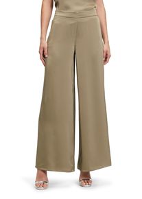 Vera Mont Damen Stoffhose "Vera Mont Modern fit Hose mit Taschen", blau, modisch, Gr. 34, Satin, Obermaterial: 100% Polyester., Hosen, Material