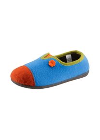 Landgraf Damen Hausschuh, Gr. 37, blau, Filz, sportlich, Schuhe