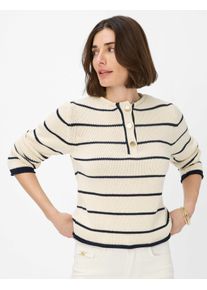 Brax Damen Strickjacke "Style LESLEY", beige, Gr. 40, 100% Baumwolle, Strickjacken