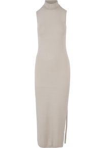 Urban Classics Damen Shirtkleid "Urban Classics Damen Ladies Knitted Eco Viscose Turtleneck Dress", beige, klassisch, Gr. XL, unifarben, 52% Viskose,