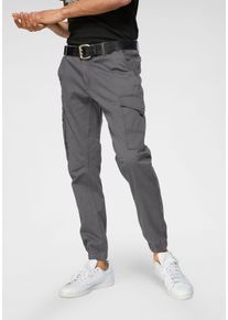 Jack & Jones JACK & JONES Herren Cargohose "PAUL FLAKE", grau, modisch, Gr. 30, Obermaterial: 98% Baumwolle, 2% Elasthan, Hosen
