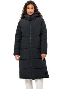 Jack Wolfskin Damen Funktionsmantel "KAROLINGER LONG COAT W", grau, sportlich, Gr. L, Obermaterial: 100% Polyamid, Mäntel, mit Kunstfaserfüllung