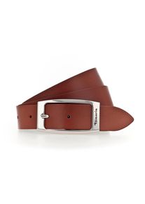 Tamaris Damen Ledergürtel, braun, casual,Basic,modisch, Gr. 85, unifarben, Rindsleder, Gürtel, mit glänzender Schließe in tollen Basic-Farben