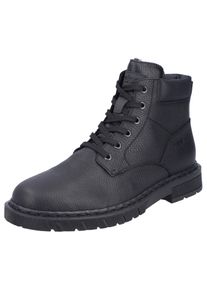 Rieker Herren Winterstiefelette, Gr. 45, schwarz, Leder, Lederimitat, klassisch, Schuhe, Winterboots, Klassik-Stiefelette mit Innenreißverschluss