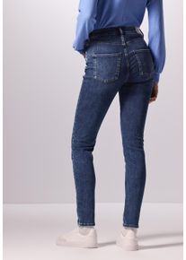 Damen Skinny-fit-Jeans, blau, casual, Gr. 31, STREET ONE STUDIO, unifarben, Web, Jeans, 85% Baumwolle, 9% Polyester, 4% Elastomultiester, 2%