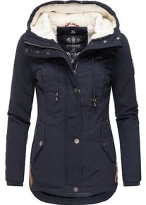 Marikoo Damen Winterjacke "Bikoo", blau, modisch, Gr. XL, Oberstoff: 100% Baumwolle, Futter: 100% Polyester, Wattierung: 100% Polyester, Ärmelfutter: