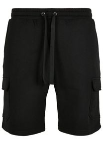 Urban Classics Herren Sweatshorts "Urban Classics Herren Organic Cargo Sweatshorts", schwarz, Gr. S, unifarben, 100% Baumwolle, Hosen