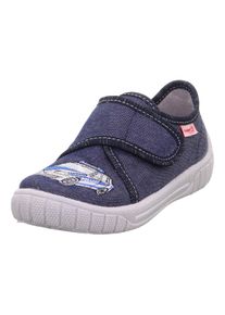Superfit Kinder Hausschuh "BILL WMS: mittel", Gr. 33jeansblau polizei, Polyester, Baumwolle, bestickt, sportlich, Schuhe, Kindergartenschuh mit
