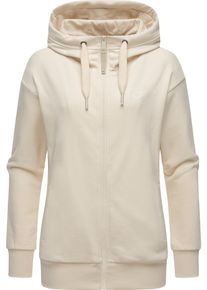 Ragwear Damen Kapuzensweatjacke "Yodis Zip", beige, casual, Gr. 5XL, Sweatware, Obermaterial: 70% Baumwolle, 30% Polyester, Sweatjacken, weicher