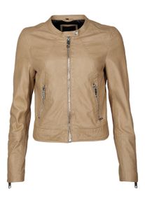 Maze Damen Lederjacke "Grenada", beige, Gr. XL, Obermaterial: 100% Lammleder / Futter: 100% Polyester, Jacken