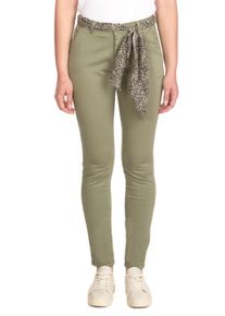 Damen Chinohose "DYLI 4", grün, casual, Gr. 26, Le Temps Des Cerises, 98% Baumwolle, 2% Elasthan, Hosen, aus Baumwollstretch