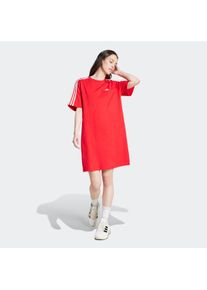 Damen Shirtkleid "W 3S BF T DR", rot, sportlich, Gr. XS, adidas Sportswear, clean, Obermaterial: 100% Baumwolle, Kleider