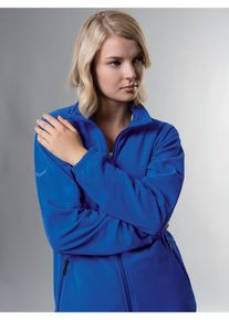 TRIGEMA Damen Fleecejacke "TRIGEMA Fleecejacke", blau, sportlich, Gr. S, 100% Polyester, Jacken