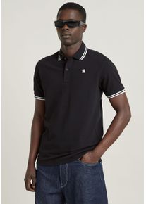 G-Star Raw G-STAR Herren Poloshirt "Poloshirt Dunda slim stripe", schwarz, Gr. XXL, Obermaterial: 95% Baumwolle, 5% Elasthan, Shirts