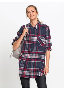 Inspirationen Damen Langarmbluse, bunt, Gr. 38, gemustert, 100% Baumwolle, Blusen