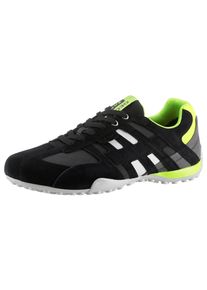 Geox Herren Sneaker "UOMO SNAKE A", Gr. 41, bunt, Veloursleder, Lederimitat, kontrastfarbene Details, sportlich, Schuhe, Freizeitschuh, Halbschuh,