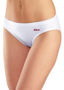 s.Oliver Damen Bikinislip, Gr. 32, weiß, Jersey, Obermaterial: 90% Baumwolle, 10% Elasthan (LYCRA), unifarben, Unterhosen, aus elastischer