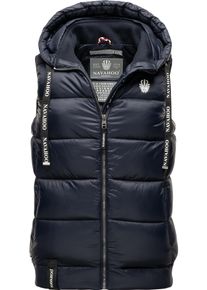 Navahoo Damen Steppweste "Kassidy", blau, modisch, Gr. XS, Oberstoff: 100% Nylon, Futter: 100% Polyester, Wattierung: 100% Polyester, Westen,