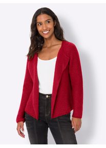 Heine Damen Strickjacke, rot, Gr. 36, unifarben, 100% Polyacryl, Strickjacken
