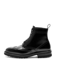Henry Stevens Herren Schnürboots "Winston FBDB5", Gr. 46, schwarz, Leder, klassisch, Schuhe