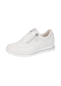Waldläufer WALDLÄUFER Damen Keilsneaker "HAIBA", Gr. 4, weiß, Nappaleder, unifarben, sportlich, Schuhe, Schnürschuh, Halbschuh, Freizeitschuh in Komfortweite H