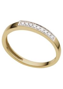 Firetti Damen Diamantring "Schmuck Geschenk Gold 333 Damenring Goldring Diamant", 19, 0,07 ct P2 = erkennbare Einschlüsse, Gelbgold 333-Diamanten,
