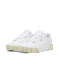 Puma Sneaker "Carina 2.0 Sneakers Damen", Gr. 37,5, weiß, Obermaterial: Textil, Synthetik, Kuhleder; Futter: Textil; Innensohle: Textil; Laufsohle: