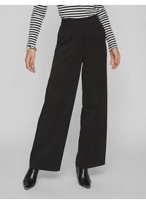 Vila Damen Anzughose "VIVARONE HW WIDE PANT - NOOS", schwarz, modisch, Gr. 34, unifarben, Obermaterial: 69% Polyester, 29% Viskose, 2% Elasthan, Hosen