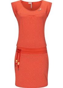 Ragwear Damen Sommerkleid "Penelope", rot, casual, Gr. XXL, 50% Baumwolle, 50% Modal, Kleider, leichtes Baumwoll Kleid mit Print