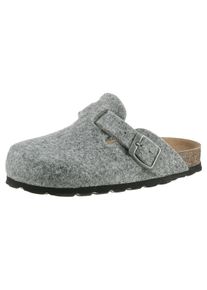 Kidsworld Kinder Hausschuh, Gr. 27, grau, Filz, casual, Schuhe, Clog, Pantoffel, Homeslipper mit vorgeformtem Fußbett