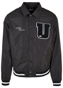 Urban Classics Herren Collegejacke "Urban Classics Herren Sports College Jacket", schwarz, casual, Gr. L, unifarben, 100% Polyester, Jacken